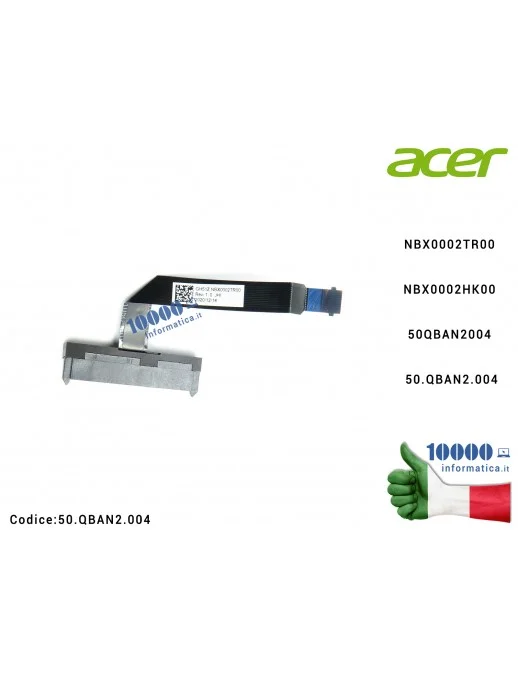 50.QBAN2.004 Cavo Hard Disk FFC HDD ACER Nitro AN515-45 AN515-56 AN517-41 AN517-53 NBX0002TR00 NBX0002HK00 50QBAN2004 50.QBAN...
