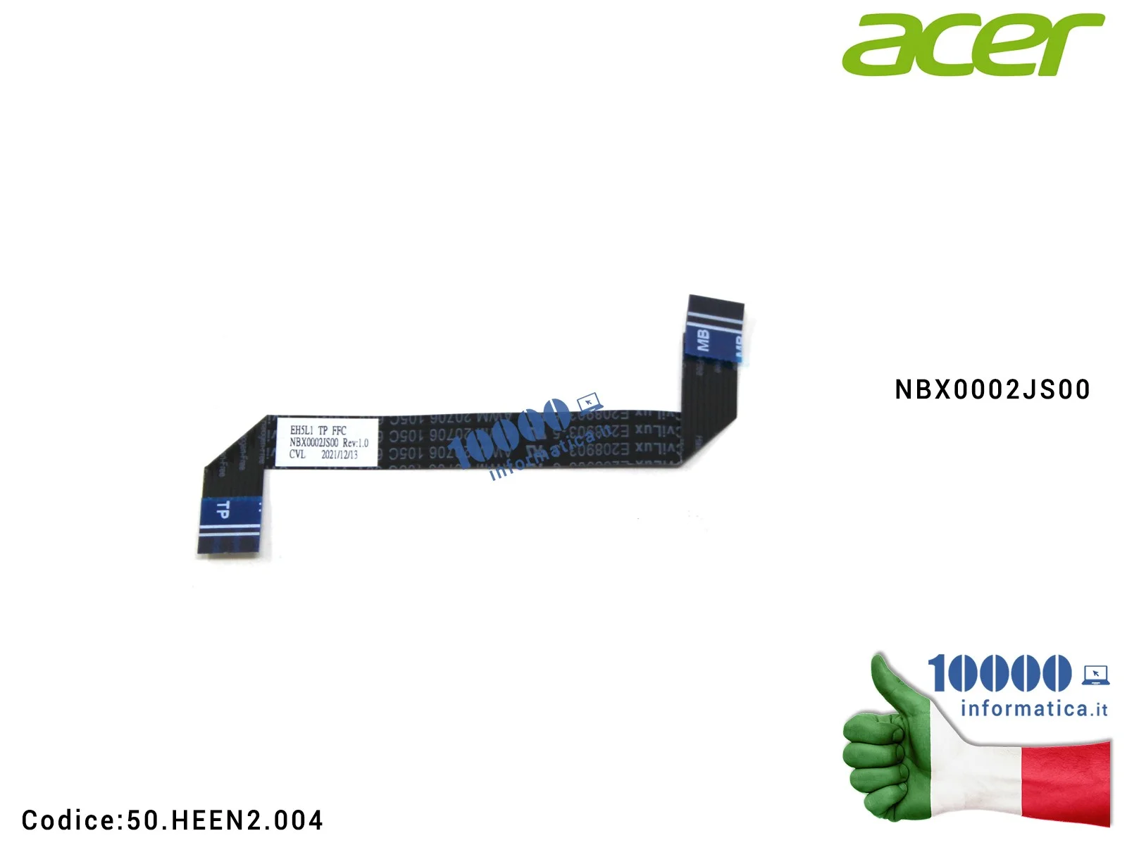 50.HEEN2.004 Cavo Collegamento Touchpad TP (8 PIN) ACER Aspire A315-42 A315-54 A315-56 A515-43 Extensa 215-51 215-51G 215-51K...