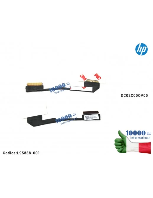L95888-001 Cavo Flat LCD HP Envy X360 13-AY TPN-C147 13-AY0000 (30 PIN) DC02C00OV00 L95888-001 GPR31_EDP_FHD