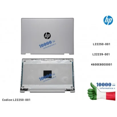 L22250-001 Cover LCD [Natural Silver] HP Pavilion X360 14-CD 14-DD 14M-CD 14M-CD0001DX 14-CD005NS 14-DD0001NL LCD Back Cover ...