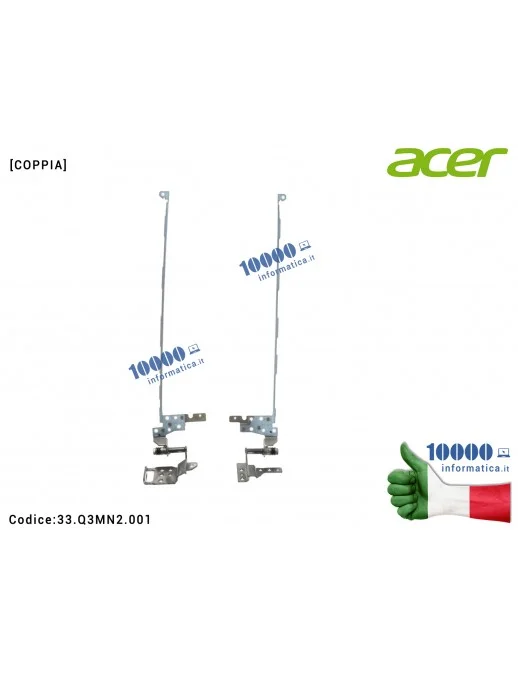 33.Q3MN2.001 Cerniere Hinges ACER Aspire AN515-52 Nitro AN515-42 [COPPIA] 33.Q3MN2.001 33Q3MN2001 AM290000100 AM290000200