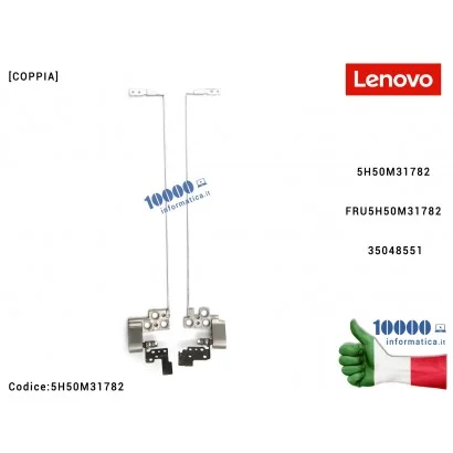 5H50M31782 Cerniere Hinges LENOVO V510-15 V510-15IKB (80TA) (80WQ) [COPPIA] 5H50M31782 FRU5H50M31782 35048551