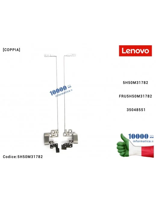 5H50M31782 Cerniere Hinges LENOVO V510-15 V510-15IKB (80TA) (80WQ) [COPPIA] 5H50M31782 FRU5H50M31782 35048551