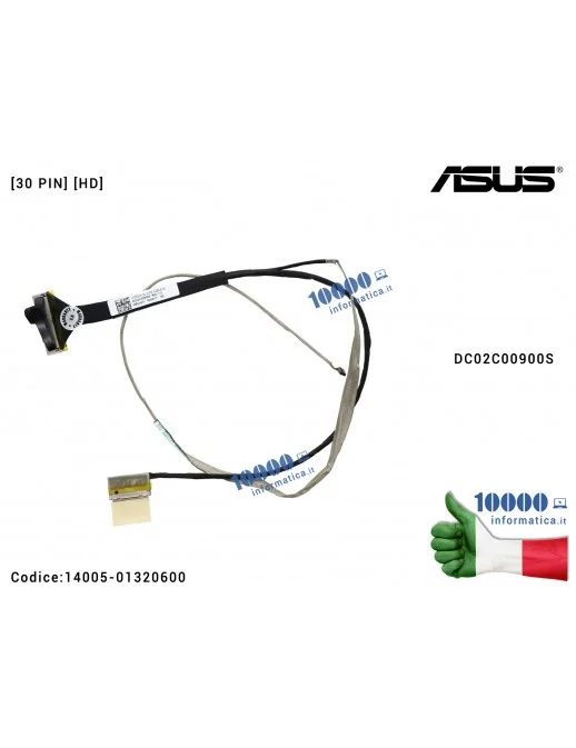 14005-01320600 Cavo Flat LCD ASUS [30 PIN] [HD] ZenBook UX303 UX303L UX303LA UX303LB UX303LN UX303UB DC02C00900S 14005-01320600