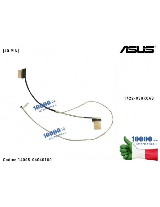 14005-04040100 Cavo Flat LCD ASUS [40 PIN] VivoBook 15 F515 F515E F515EA F515J F515MA F515UA X515 X515E X515EA X515J X515MA X...