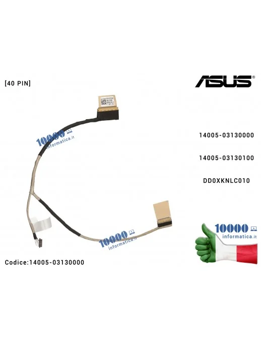 14005-03130000 Cavo Flat LCD ASUS X531 X531F X531FA X531FL X532EQ X532F X532FA S531F S531FA S532EQ S532FA [40 PIN] 14005-0313...