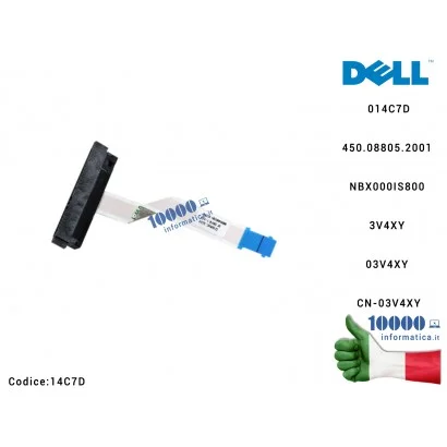 14C7D Cavo Hard Disk HDD DELL Inspiron 15 3000 3551 3552 (P47F) CN-014C7D 14C7D 014C7D 450.08805.2001 NBX000IS800 IRIS15 2SP ...
