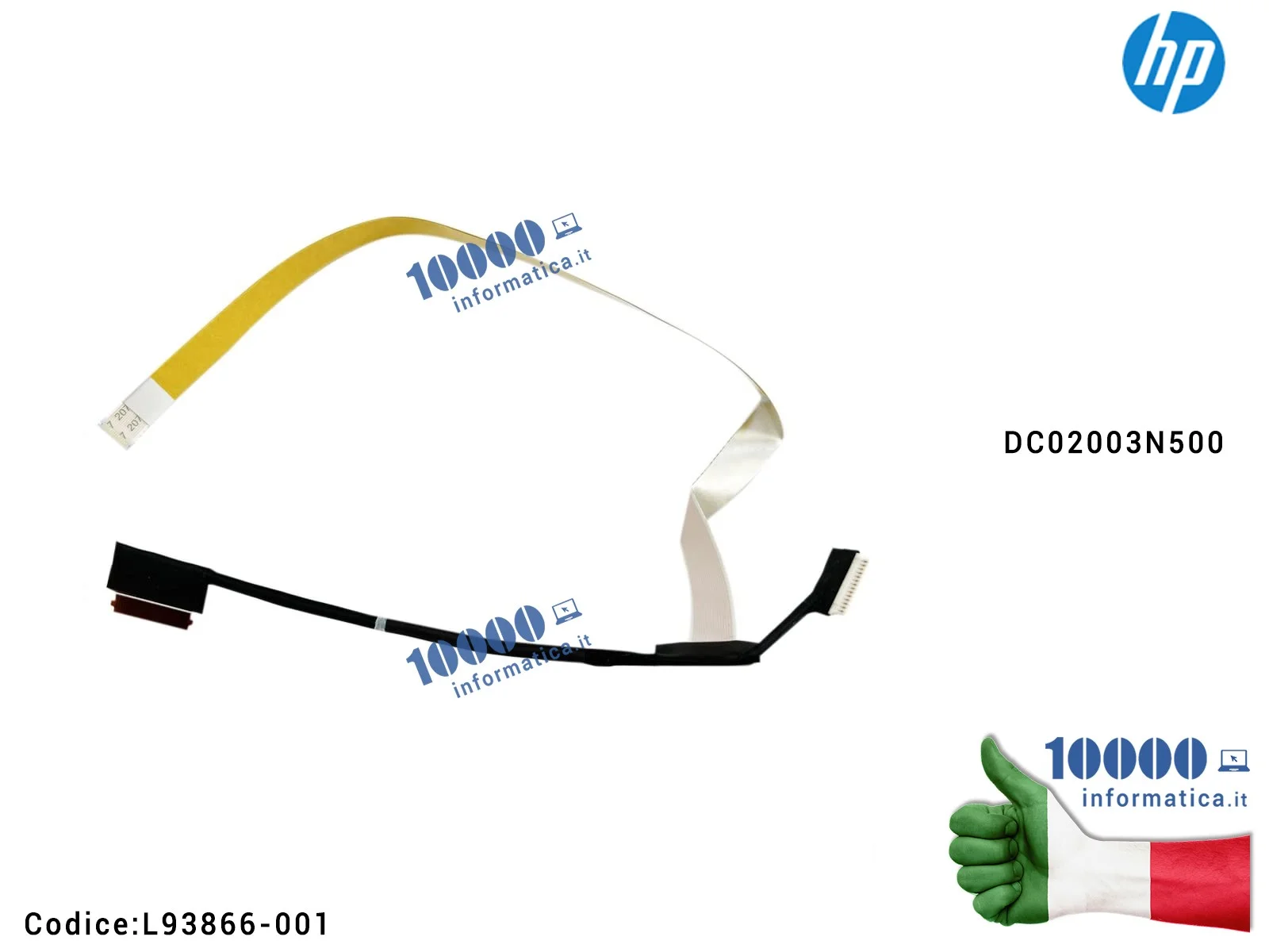 L93866-001 Cavo Flat LCD HP Envy X360 15M-ED 15T-ED 15-ED 15- EE 15-ED 15M-EE 15M-ED GPC56 DC02003N500 Touchscreen Web Camera...