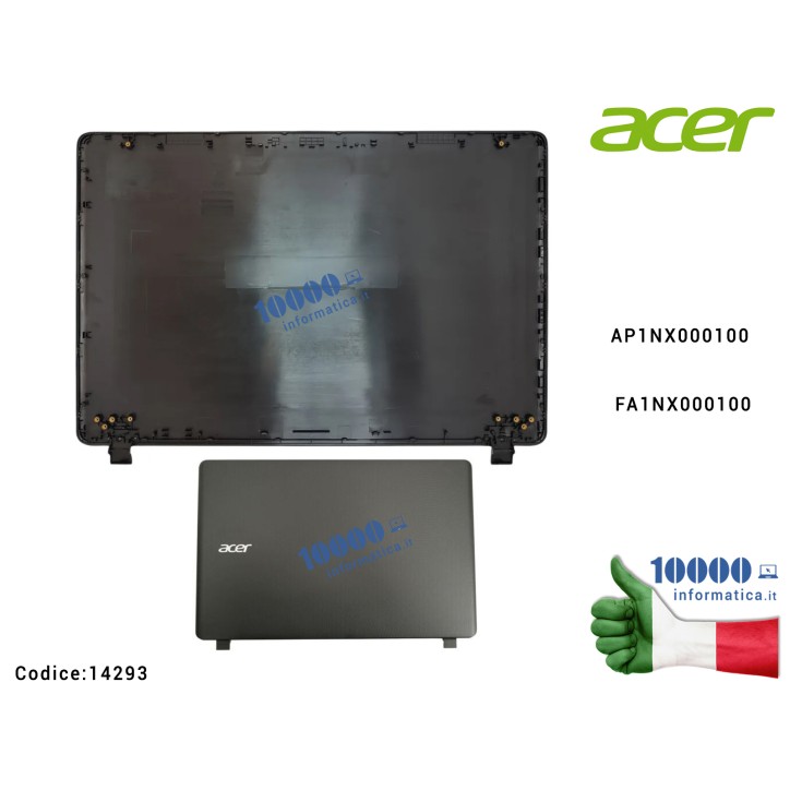 Cover LCD Compatibile ACER Extensa 2540 Aspire ES1-523 ES1-524 (N16C2) ES1-532G ES1-533 ES1-572 [NERO] 60GD0N2002 AP1NX000100 FA
