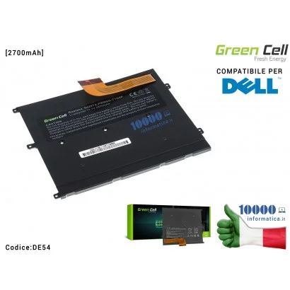 Batteria 0449TX Green Cell Compatibile per DELL Vostro V13 V13Z V130 V131 V1300 [2700mAh] 0NTG4J 0NWT6 PRW6G NTG4J T1G6P