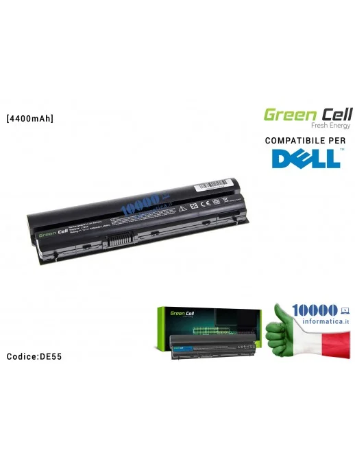 Batteria 09K6P Green Cell Compatibile per DELL Latitude E6220 E6230 E6320 E6320 [4400mAh] JNOC3 K2R82K4CP5 K94X6 KFHT8