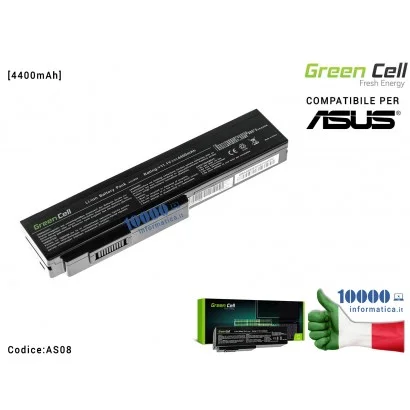 Batteria A32-M50 Green Cell Compatibile per ASUS A32-N61 N43 N53 G50 L50 M50 M51 M60 M70 N61VN X5MT X5MTA [4400mAh] 0B20-00YF0AS