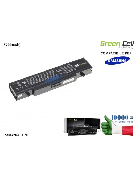 Batteria AA-PB9NS6B Green Cell Compatibile per SAMSUNG RV511 R519 R522 R530 R540 R580 R620 R719 R780 [5200mAh]