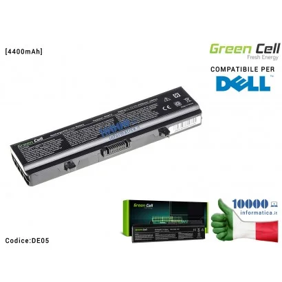Batteria X284G Green Cell Compatibile per DELL Inspiron 1525 1526 1545 1546 PP29L PP41L [4400mAh]