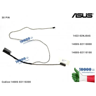 14005-02110200 Cavo Flat LCD ASUS [30 PIN] ROG GL702V GL702VM GL702VI GL702VS GL702VT GL702Z GL702ZC S7 S7VS S7VM 1422-02NJ0A...