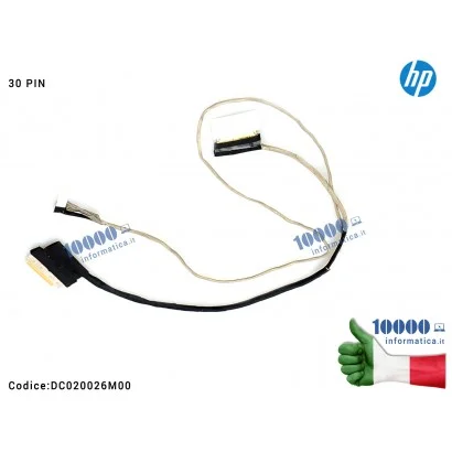 Cavo Flat LCD HP 15-AC 15-AF 15-AY 15-BA DC020026M00 250 G4 255 G4 250 G5 255 G5 DC020026M00 813959-001