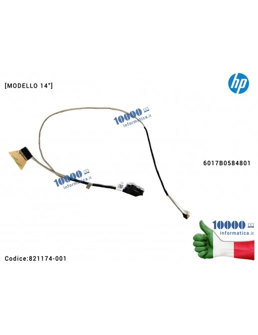Cavo Flat LCD HP [MODELLO 14"] EliteBook 820 G3 840 G3 845 G3 740 G3 745 G3 6017B0584801 740 745 820 845 840 850 G3 840 G4 Folio