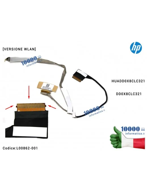 Cavo Flat LCD HP [WLAN] ProBook 450 G5 451 G5 455 G5 HUADD0X8CLC321 DD0X8CLC321