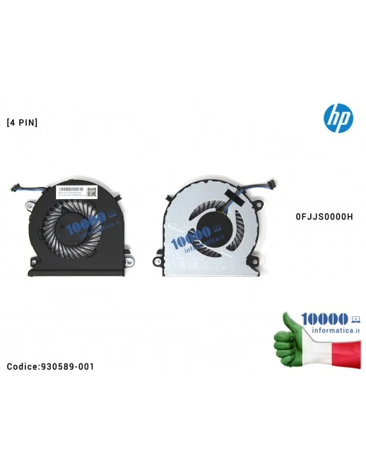 930589-001 Ventola di Raffreddamento Fan CPU HP Pavilion 15-CB 15T-CB 15-CB000 [4 PIN] 926875-001 926876-001 930589-001 93061...
