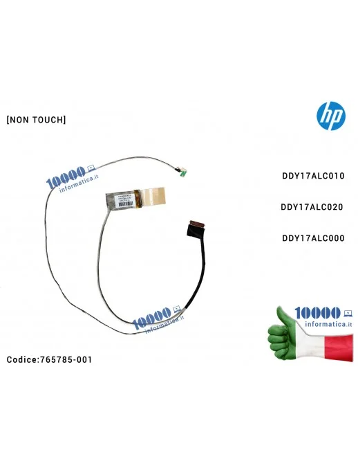 765785-001 Cavo Flat LCD HP [NON TOUCH] Pavilion 17-F 17T-F 17Z-F Envy 17-K 17T-K 17T-K000 DDY17ALC010 DDY17ALC020 DDY17ALC000