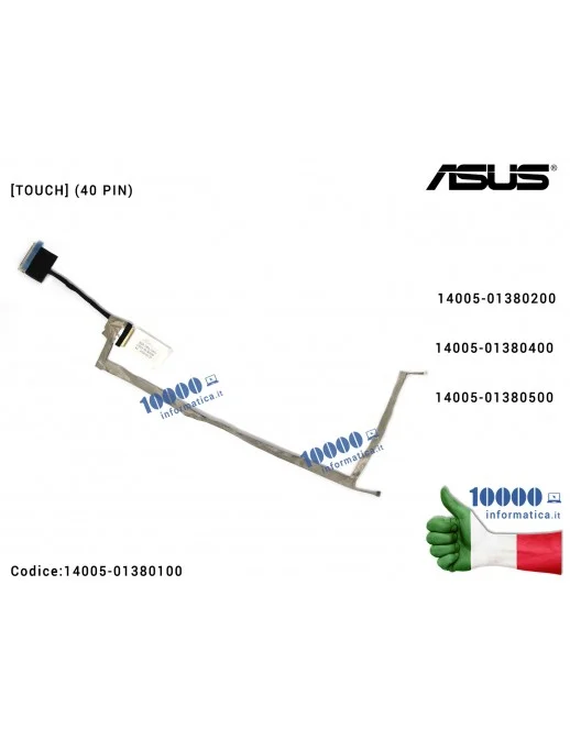 14005-01380100 Cavo Flat LCD ASUS [solo per TOUCH SCREEN] ROG G751J G751JM G751JL G751JY G751JT (40 PIN) 14005-01380200 14005...