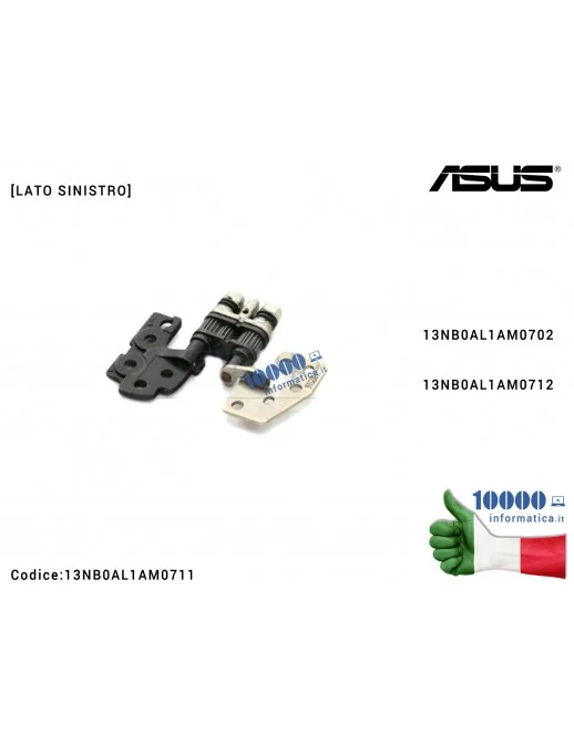 Cerniera Hinge [SX] ASUS VivoBook Flip TP301U TP301UA TP301UJ Q304U Q304UA [LATO SINISTRO] 13NB0AL1AM0702 13NB0AL1AM0712