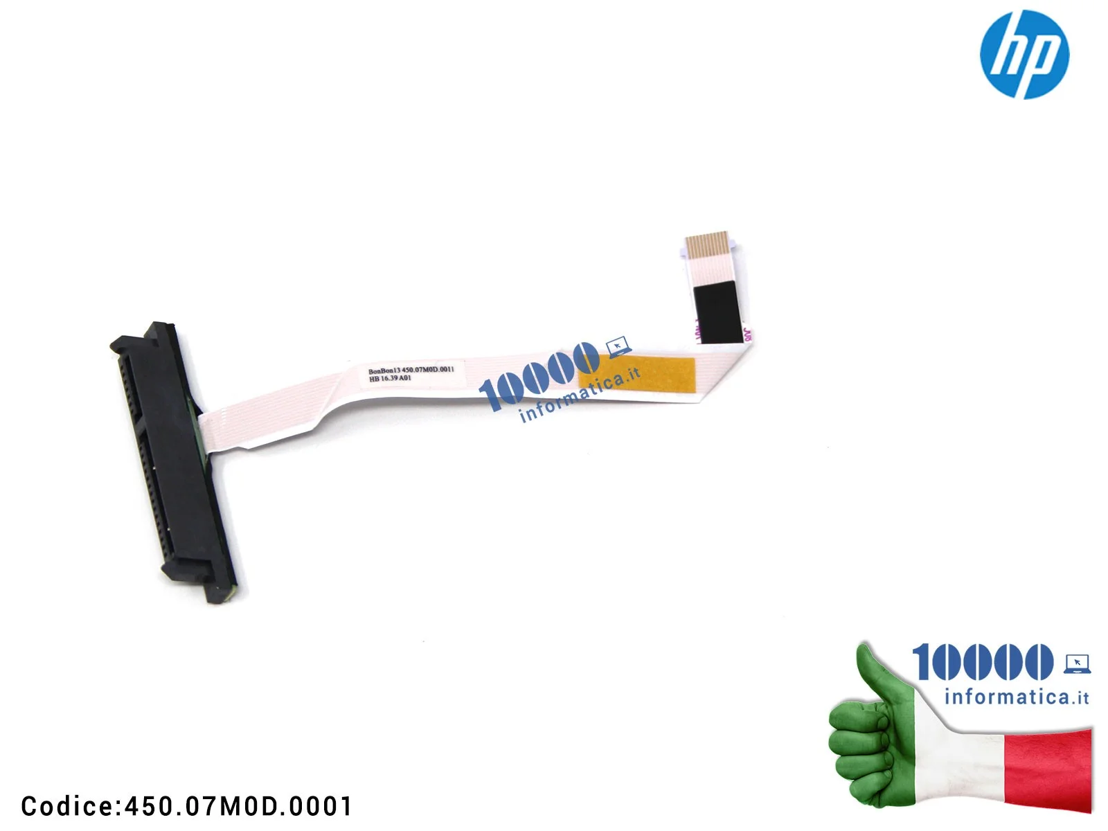 450.07M0D.0001 Cavo Connettore Hard Disk HDD SATA HP Pavilion X360 13-U 450.07M0D.0011 450.07M0D.0012 450.07M0D.0001 13-U014N...