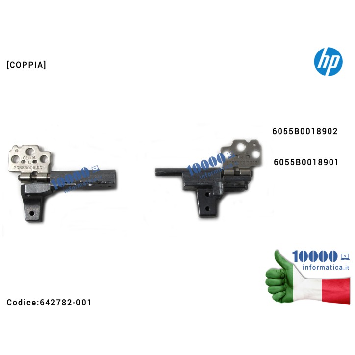 Cerniere Hinges HP EliteBook 8460P 8460 8470 8470P 8470W [COPPIA] 6055B0018902 6055B0018901