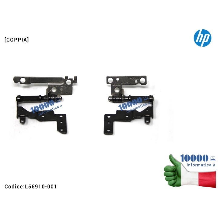 Cerniere Hinges HP Pavilion 15-DK TPN-C141 15-DK0000 [COPPIA] L56910-001