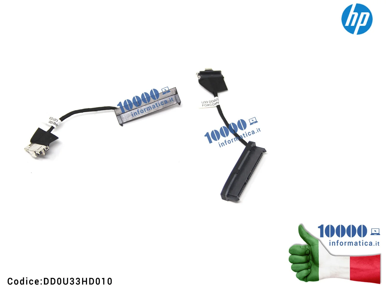 DD0U33HD010 Cavo Connettore Hard Disk HDD SATA HP Pavilion UltraBook 14-B 15-B Sleekbook 14 14-B109WM Chromebook 14-C