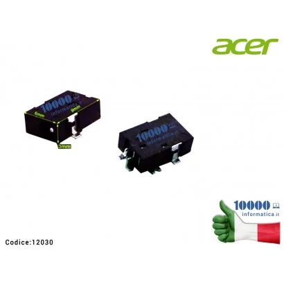12030 Connettore di Alimentazione DC Power Jack ACER Aspire One 10 D16H1 Iconia S1002 N15P2