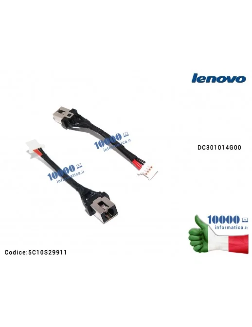 Connettore di Alimentazione DC Power Jack LENOVO IdeaPad S340 S340-14IWL S340-14API S340-S340-15API (81NC) S340-15IWL DC301014G0
