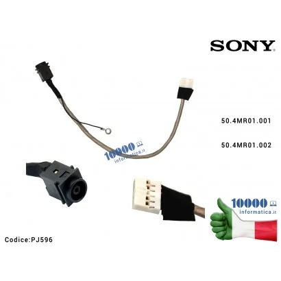 Connettore DC Power Jack PJ596 SONY SVE17 SVE171 (Z70CR) SVE171A11M SVE171G12L SVE171E13L SVE171C11M SVE171C4E SVE171D4E SVE17 Z
