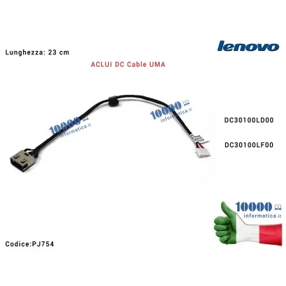 Connettore DC Power Jack PJ754 LENOVO IdeaPad G50-70 [23 cm] G50-80 G50-85 [VGA INTEGRATA] DC30100LD00 DC30100LF00 (CABLE FOR UM