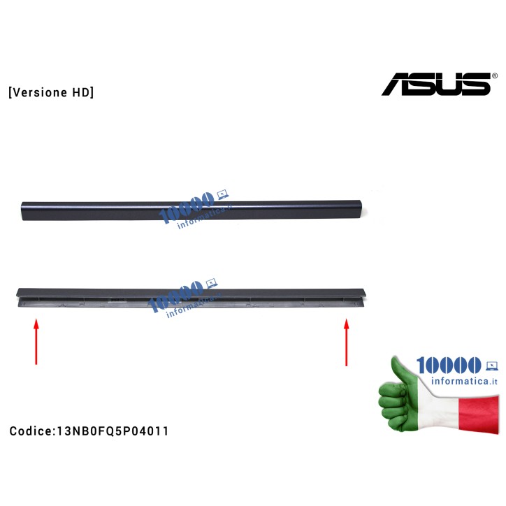 Copri Cerniere Coperchio [Versione HD] ASUS VivoBook X510 S510 (STAR GREY) S510U S510UA S510UN S501UR X510U X510UA X510UN X510UR