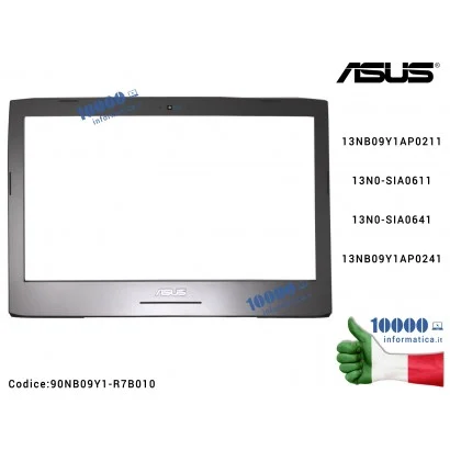 Cornice Display Bezel LCD ASUS ROG G752 G752V G752VL G752VM G752VS G752VT G752VY 13NB09Y1AP0211 13N0-SIA0611 13N0-SIA064113NB09Y