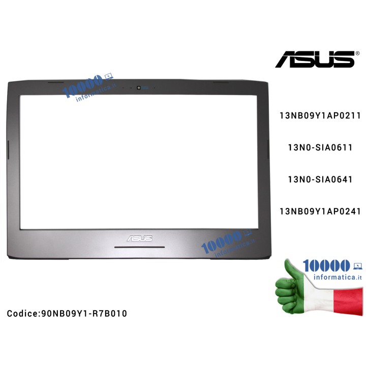 Cornice Display Bezel LCD ASUS ROG G752 G752V G752VL G752VM G752VS G752VT G752VY 13NB09Y1AP0211 13N0-SIA0611 13N0-SIA064113NB09Y
