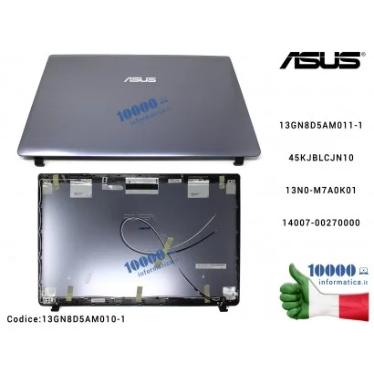 13GN8D5AM010-1 Cover LCD ASUS K55 K55V K55VD A55V K55A U57A (Metal-Gray) 13N0-M7A0K01 14007-00270000 13GN8D5AM011-1 45KJBLCJN10
