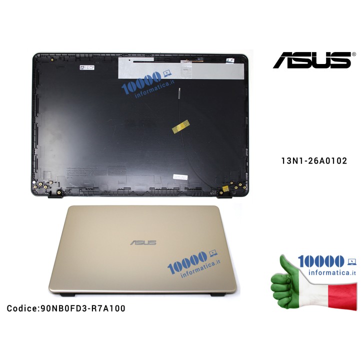 Cover Scocca Lcd Display Asus X542 X542BA X542BP X542UA X542UF X542UN X542UQ X54 Cover LCD ASUS VivoBook 15 X542 (ICICLE GOLD) X