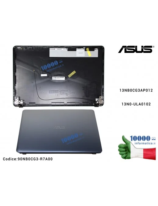 Cover LCD ASUS VivoBook Max X541 F541 [Silver Gradient] X541N X541NA F541N X541NC X541S X541SA X541SC X541U X541UA X541UJ X541UV