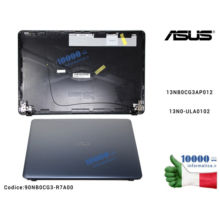 Cover LCD ASUS VivoBook Max X541 F541 [Silver Gradient] X541N X541NA F541N X541NC X541S X541SA X541SC X541U X541UA X541UJ X541UV