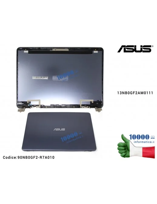 Scocca Superiore Cover LCD ASUS X411 S410 series Versione 2 90NB0GF2-R7A010 Cover LCD ASUS VivoBook S410 [AL] (STAR GREY) A411 F