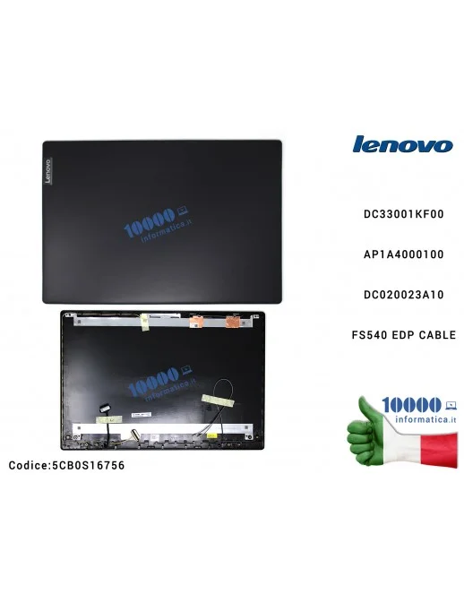 Cover LCD LENOVO [Nero Granito Tramato] IdeaPad S145 S145-15 S145-15IWL (81MV) S145-15IGM (81MX) S145-15AST (81N3) S145-15API (8
