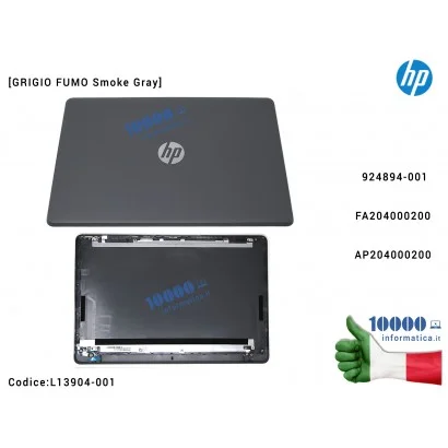 L13904-001 Cover LCD [Smoke Gray] HP Pavilion 15-BS 15-BW 250 G6 255 G6 TPN-C129 TPN-C130 (GRIGIO FUMO) AP204000200 924894-00...