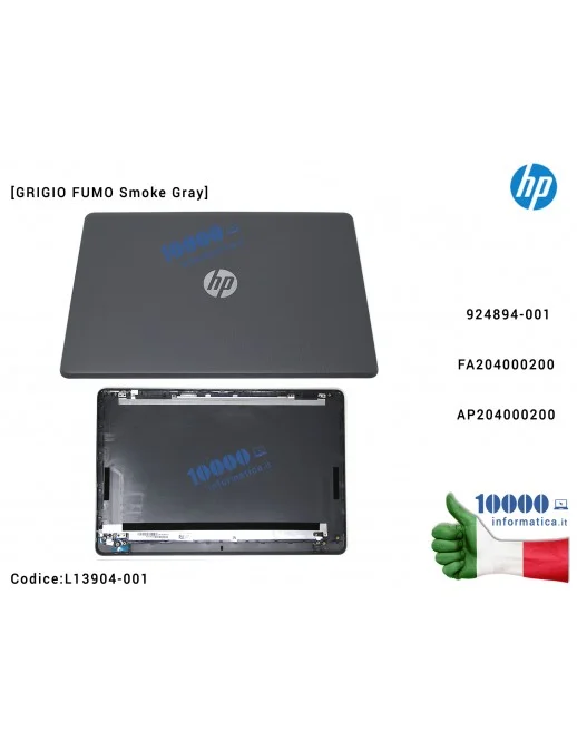 Cover LCD [Smoke Gray] HP Pavilion 15-BS 15-BW 250 G6 255 G6 TPN-C129 TPN-C130 (GRIGIO FUMO) AP204000200 924894-001 FA204000200