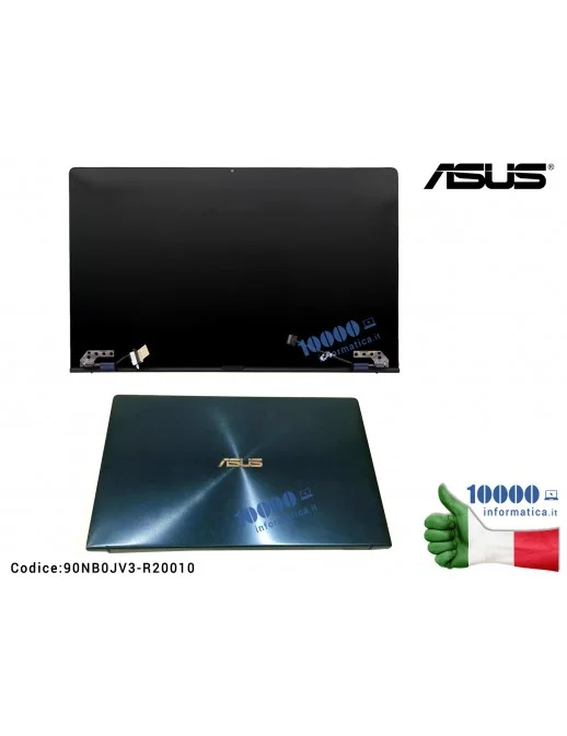 Display Assembly Modulo Touch Screen + Cover LCD + Cerniere ASUS ZenBook 13 UX333 [FHD] UX333FA UX333FN [Royal Blue] (Full-HD)