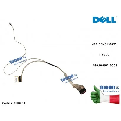 0FKGC9 Cavo Flat LCD DELL [30 PIN] Inspiron 3541 3542 3543 3546 3549 5542 7542 15 3000 450.00H01.0021 FKGC9 450.00H01.0001