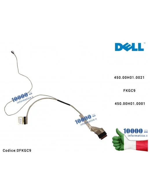 0FKGC9 Cavo Flat LCD DELL [30 PIN] Inspiron 3541 3542 3543 3546 3549 5542 7542 15 3000 450.00H01.0021 FKGC9 450.00H01.0001