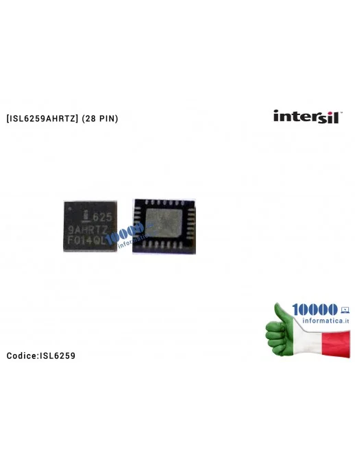 IC Chip INTERSIL ISL6259A Charge Battery Management Ricarica Batteria MacBook Pro/Air U7000 U7100 (28 PIN) ISL6259AHRTZ ISL6259A