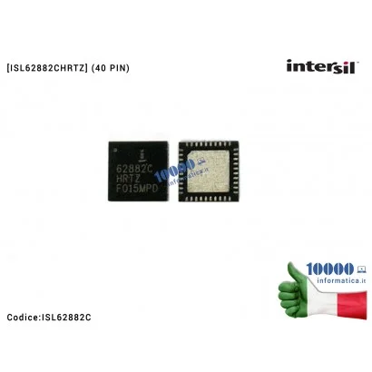 IC Chip INTERSIL ISL62882C ISL62882CH ISL62882CHR ISL 62882 62882C CHRT 62882 CHRTZ QFN40 QFN-40 MULTIFASE PWM RegolatoreISL6288